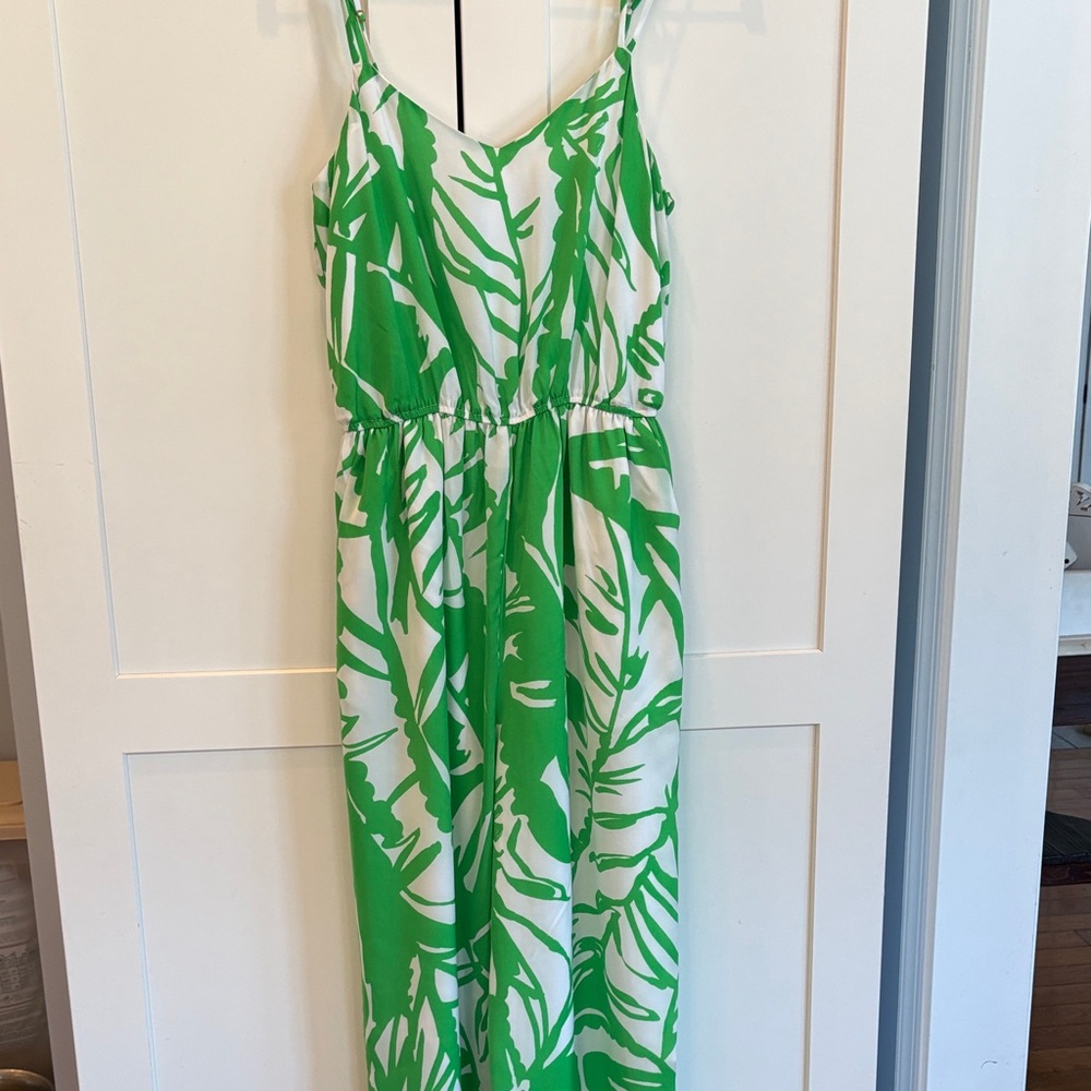 Lilly Pulitzer Green and White Jumpsuit
